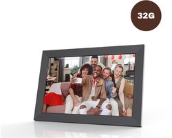 Livista Digitale Fotolijst – 32GB Geheugen – 10.1 inch – Frameo App –HD+ IPS Touchscreen – WiFi Fotokader – Zwart