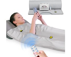 Livista Infrarood Sauna Deken - Elektrische Deken - Warmtedeken - Saunadeken - Infraroodtherapie Met Afstandsbediening - Grijs