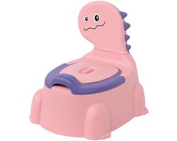 Livista® Kinderpotje - Dino Ontwerp - Potje met Deksel - Comfortabel Baby Potje - Roze