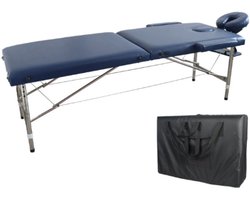 Livista® Multifunctionele Massagetafel - Opvouwbaar - Hoogwaardig Schuim - Verstelbare Hoogte (8 standen) - Draagvermogen 250KG - Inclusief Opbergtas - Blauw