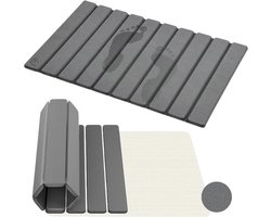 Livni & Co. Diatomite Badmat 60x40 cm – Sneldrogend Binnen 30 Seconden – Antislip Douchemat – Absorberende Stenen Badmat – Donker grijs