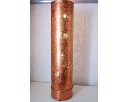 LM-Collection Ameera Vloerlamp - Ø20x66cm - E27 - Koper - Metaal - vloerlampen woonkamer, vloerlamp zwart, vloerlamp industrieel, vloer lamp, vloerlampen landelijk, staande lampen woonkamer, staande lampen, staande lamp industrieel