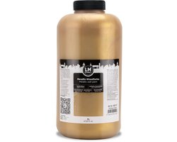 LM-Kreativ Metallic wandverf – Antiek goud – 2 liter glans