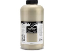 LM-Kreativ metallic wandverf – Platin – 2 liter – waterbasis