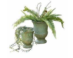 LOBERON Amfora set van 2 Jolivaux antiekgroen