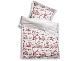 LOBERON Beddengoed Toile rouge wit/rood