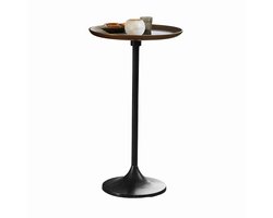 LOBERON Bijzettafel Elmsford antiekzwart/messing