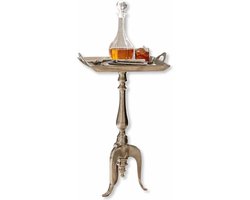 LOBERON Bijzettafel Melvin antiekzilverkleurig