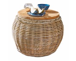 LOBERON Bijzettafel Sartrouville bruin