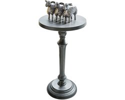 LOBERON Bijzettafeltje Séverac antiekgrijs