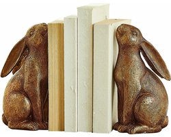 LOBERON Boekensteun set van 2 Turexil antiekmessing