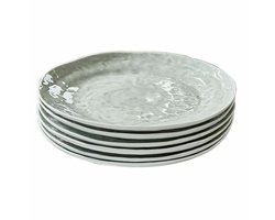 LOBERON Bord set van 6 Braganza groen