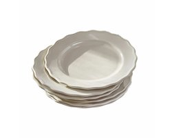 LOBERON Bord set van 6 Mallevesse wit