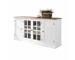 LOBERON Buffetkast Kostan wit/bruin
