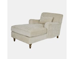 LOBERON Chaise longue Isa crème