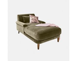 LOBERON Chaise longue Jouvrelle groen