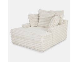 LOBERON Chaise longue Woodminster crème