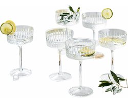LOBERON Champagneglas set van 6 Deion helder