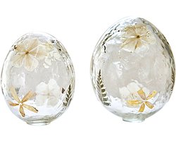 LOBERON Decoratief ei set van 2 Coudrisse helder/bont