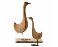 LOBERON Decoratiegans set van 2 Amiraz antiekbruin