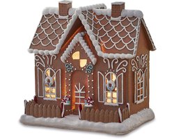 LOBERON Decoratiehuisje Listras bruin/wit