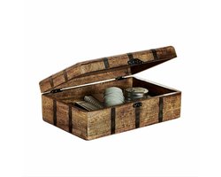 LOBERON Decoratieve box Dennis Port bruin/zwart