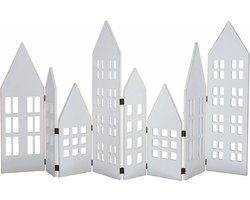 LOBERON Decoratieve shutter Cottages wit