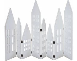 LOBERON Decoratieve shutter Cottages wit