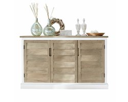 LOBERON Dressoir Frapelle wit/bruin