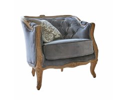 LOBERON Fauteuil Annezay grijsblauw