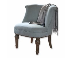 LOBERON Fauteuil Francet blauw/bruin