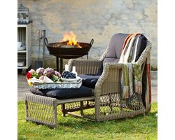 LOBERON Fauteuil Howe grijs/zwart