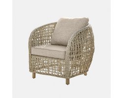 LOBERON Fauteuil Ventiglio grijs/bruin