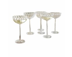 LOBERON Glas set van 6 Bavella helder