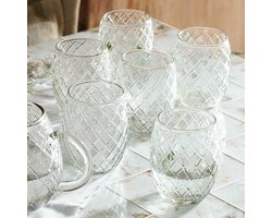 LOBERON Glas set van 6 Corrofin helder