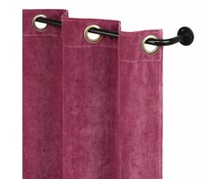 LOBERON Gordijnroede met hoek en embrasse set van 2 Belarune zwart