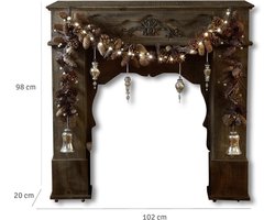 LOBERON Haardschouw Margaux antiekbruin