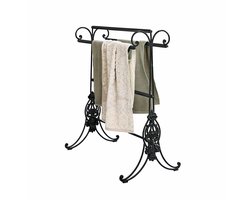 LOBERON Handdoekrek Tovrik zwart