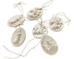 LOBERON Hanger set van 6 Jasélie antiekwit