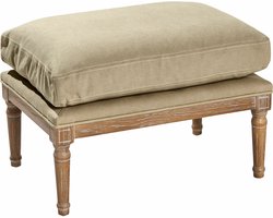 LOBERON Hocker Greenbrier antiekbruin/beige