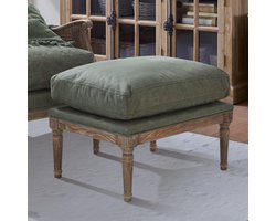 LOBERON Hocker Greenbrier antiekbruin/groen