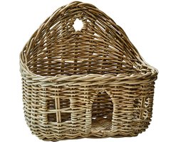 LOBERON Huisvormig mandje Tinytreasure bruin