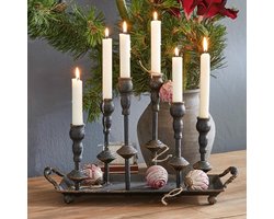 LOBERON Kaarsenhouder Aisa antiekzwart