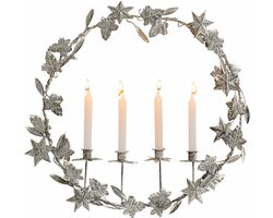 LOBERON Kaarsenhouder Jolvent antiekgrijs