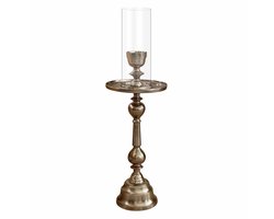 LOBERON Kaarsenhouder Orvante zilverkleurig