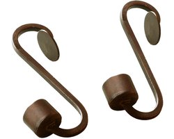 LOBERON Kaarsenhouder set van 2 Pyris bruin