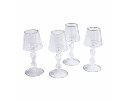 LOBERON Kaarsenhouder set van 4 Jouval helder