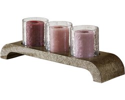 LOBERON Kaarsenhouder Silvra antiekzilverkleurig