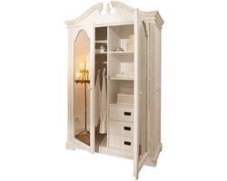 LOBERON Kast Somerset antiekwit
