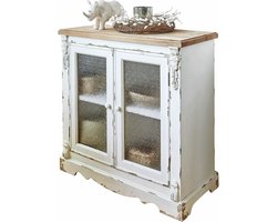 LOBERON Kast South Yarmouth antiekwit/bruin